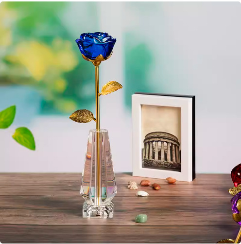 피는 스타일(파란색) + 꽃병