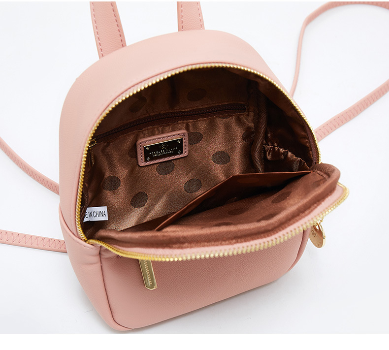Women's Backpack Large Capacity Simple Fashion Pu Leather Bag_voghion.com