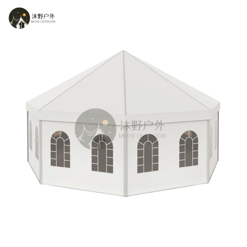 Muye al aire libre gran montaje de aleación de aluminio tienda de campaña de celebración de almacenamiento de exposiciones tiendas de campaña de bodas europeas
