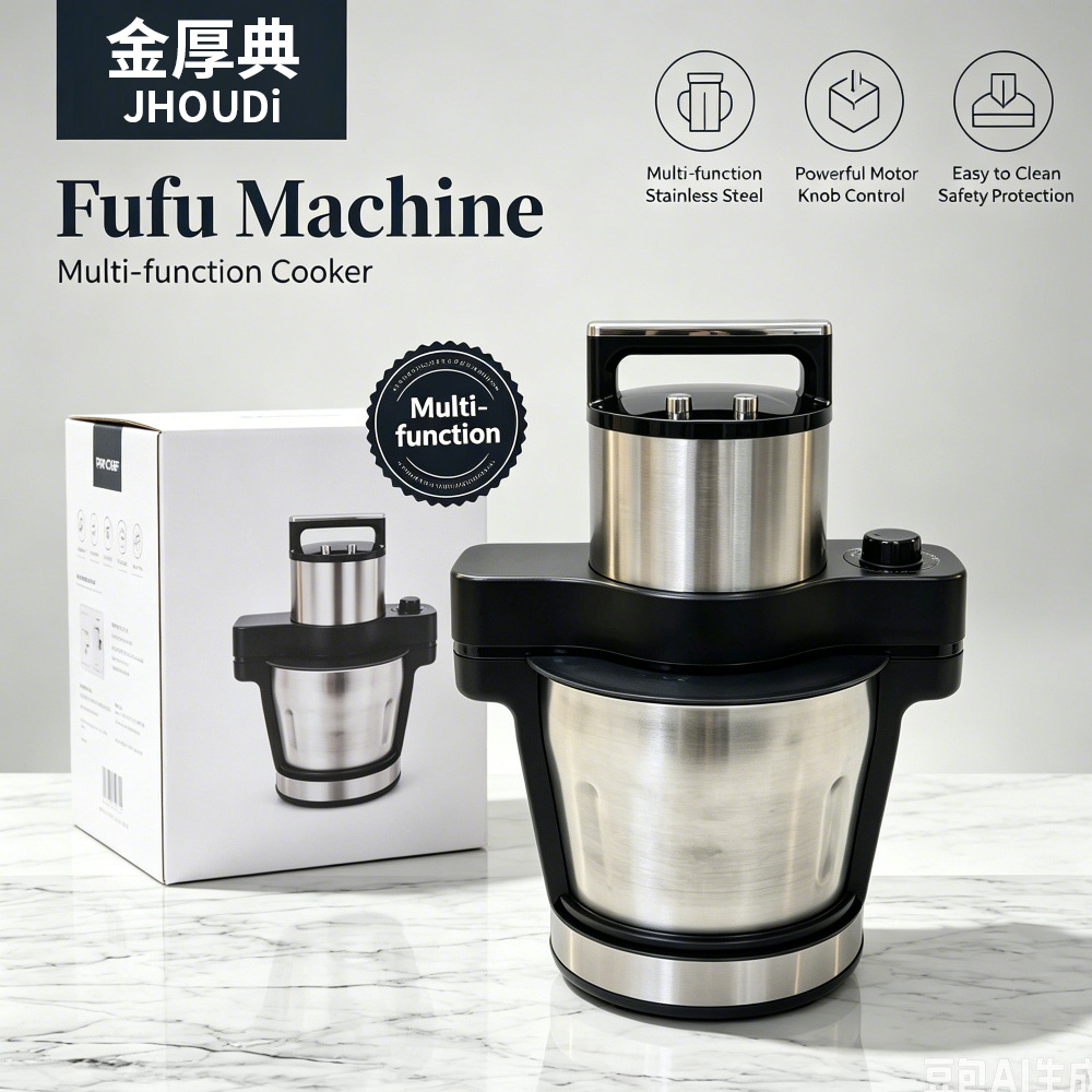 新品芙芙机fufu Machine亚马逊糊糊机6L大容量绞肉机不锈钢搅拌机