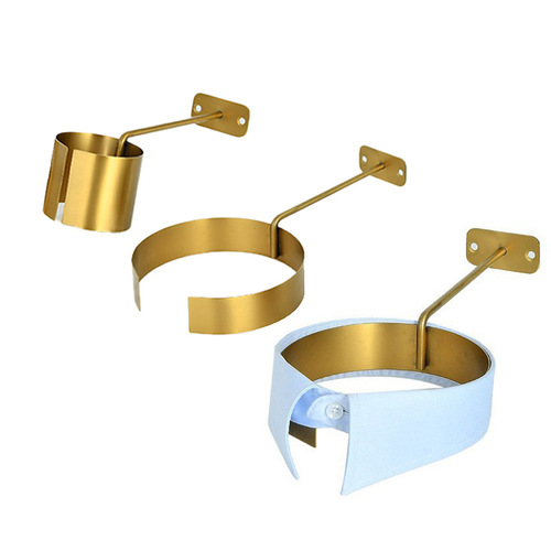 Steel-Cutlery Shirt Collar and Cuff Display Rack, Wall-Mounted Shirt Collar and Tie Display Stand for Clothing Store