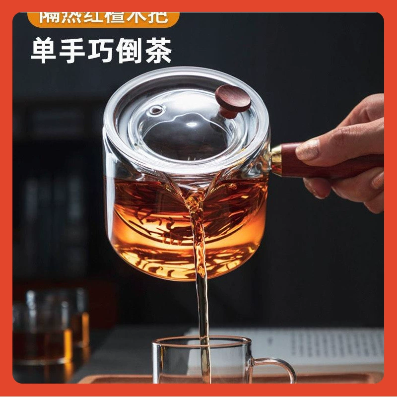 Glass teapot handmade, filter, tea set