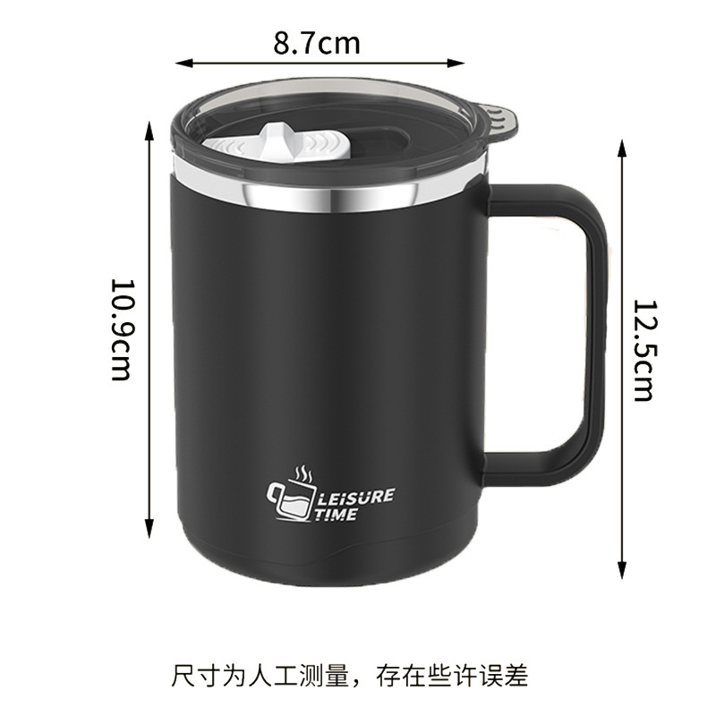 Taza de café de acero inoxidable 304 de doble capa, antiquemaduras, diseño moderno y creativo, suministro directo Yuedisi