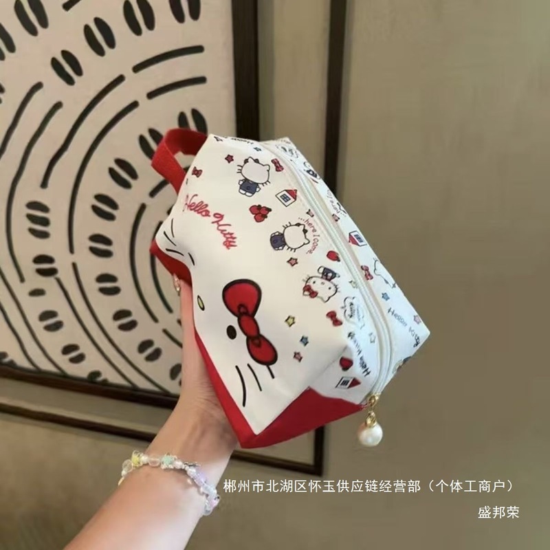 厂家直销helloikitty化妆包便携式大容量旅行三丽鸥收纳可爱卡通|undefined