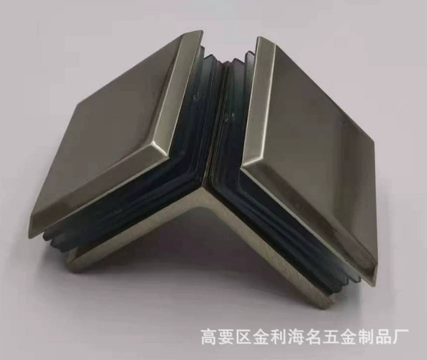 Дверной стеклянный перегородочный код HM-1002 скошенный край 90° двусторонняя перегородка кодирование фиксирующий зажим производитель
