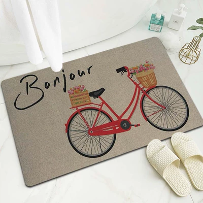 Avtomobil döşəmə paspasları – Diatomaceous Earth Mat, Non-Slip Mat for - bicycle-4060cm-upgraded-version-of-diatom-mud