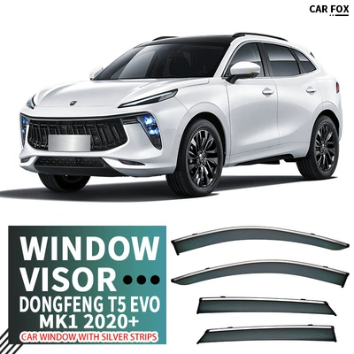 Rain shield – T5L Window visor - standard-packaging-without-logo-fengxing-t5-evo-mk1-2020-with-window-trim-pc-with-bright-strip-rain-shield