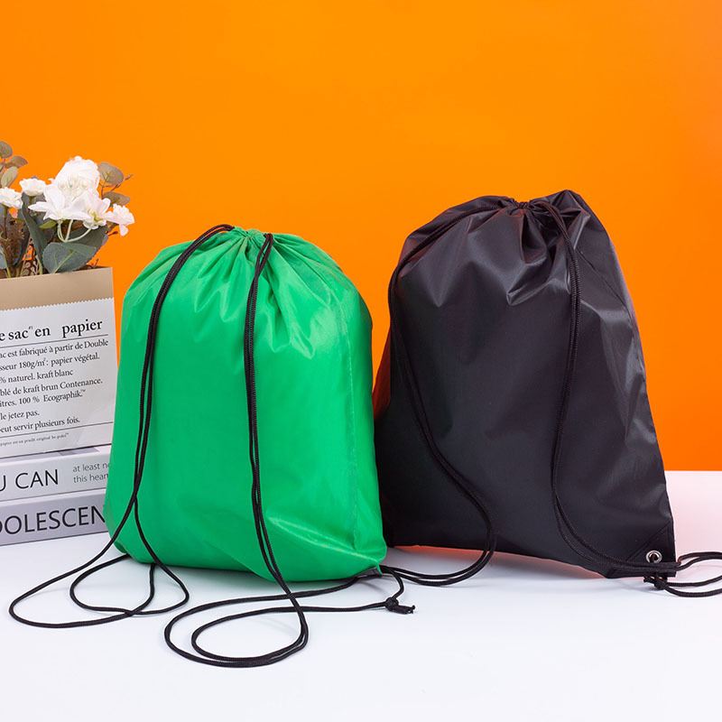 印花马拉松广告涤纶收纳抽绳袋可制定购物防水运动尼龙双肩束口袋