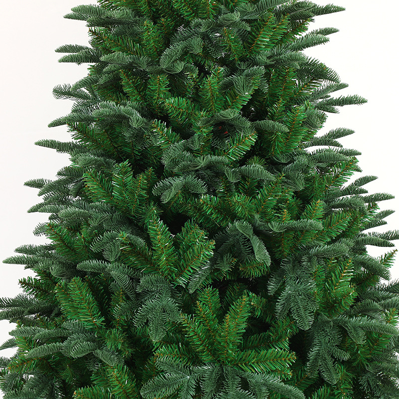 Árbol de Navidad artificial de pino PE de 1.8 metros para decoración de hoteles y centros comerciales transfronterizos, ideal para festividades.
