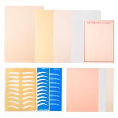 Half-Printed Embroidery Practice Skin Silicone Brow Embroidery Practice Skin for Beginners Fake Skin Embroidery Color Materials and Supplies
