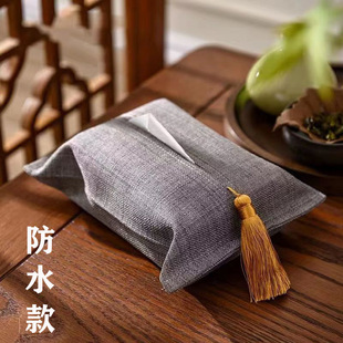 Chinese Fabric Tissue Box for Home Living Room and Restaurant Small Tissue Box Simple Creative Car Storage Tissue Cover