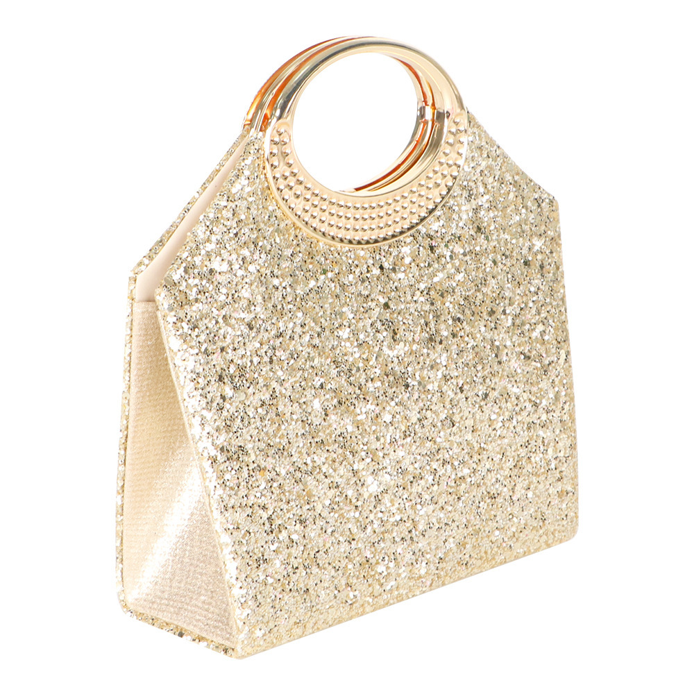Cross-Border Amazon New Diamond Sparkling Handheld Evening Bag, High-End Luxury Party Bag, Glittery Crossbody Clutch - Thumbnail 3