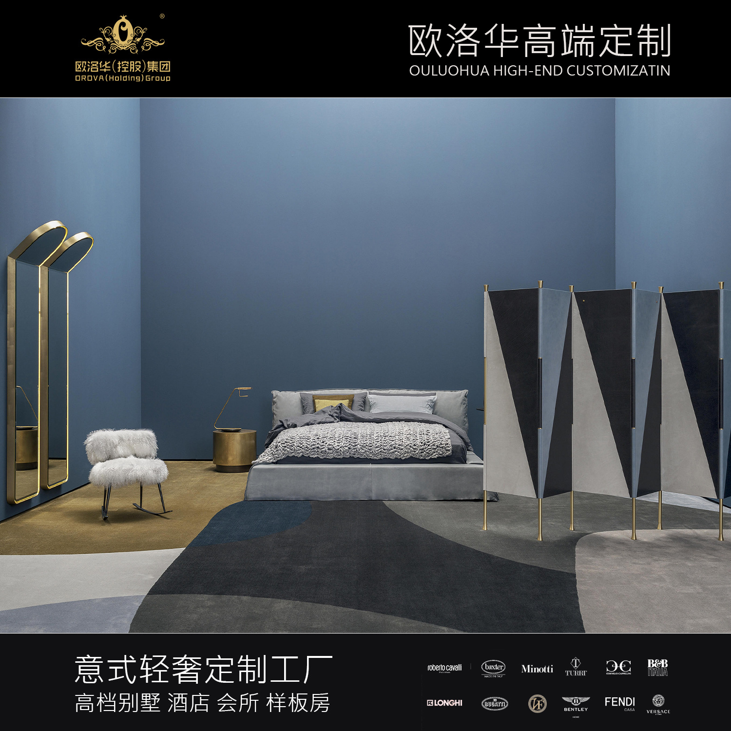 極簡輕奢床主臥北歐布藝納帕皮磨砂科技布藝雙人大床