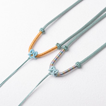 绕彩金线3mm桃心挂脖diy编织玉佩黄金翡翠貔貅吊坠项链挂绳