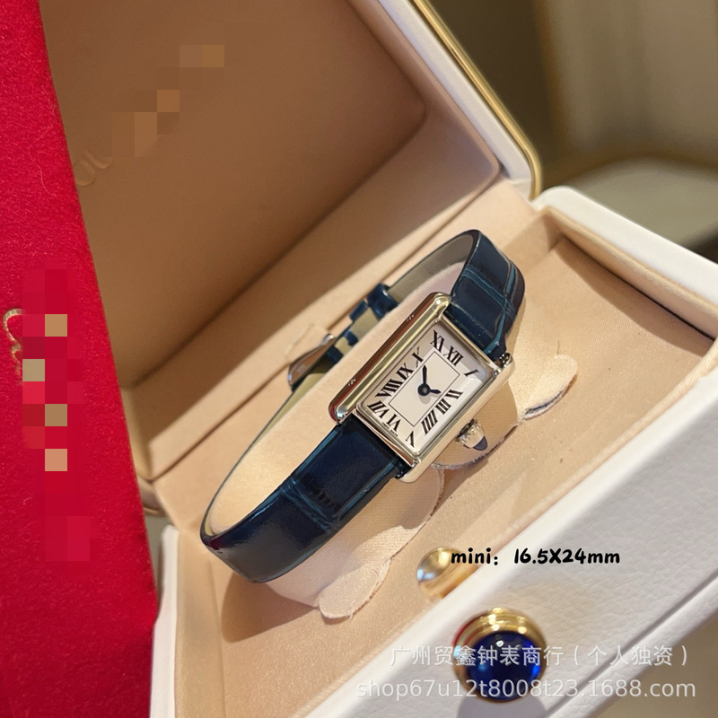 In-Stock Kajia Watch Mini Tank Watch for Women, Exquisite and Elegant Square Watch, High-Quality Quartz