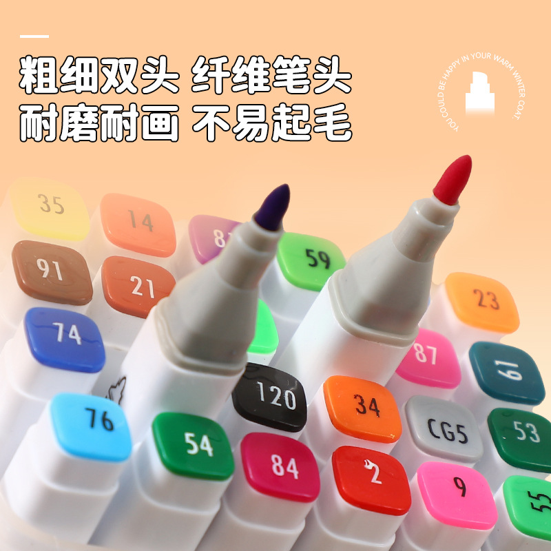 Lápiz de marcador de doble cabeza para niños cartuchos de acuarela para estudiantes de arte y pintura de color plegable especial 12 / 18 / pintado
