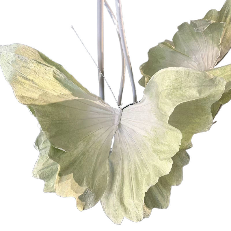 Papel estereoscópico flores mariposas de papel gran gran ventana de boda propensos diseño decoración fotografía boda hueso de tiro