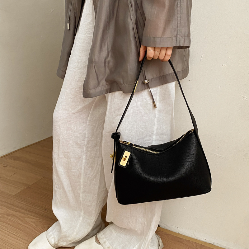Bolso de mano simple para mujeres 2026 nueva moda lichi estampado bolso cuadrado diario bolso de mano versátil image 5