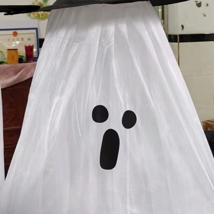 Amazon nuevo sombrero de hilo LED decoración de Halloween sombrero colgante sombrero fantasma sombrero de hilo