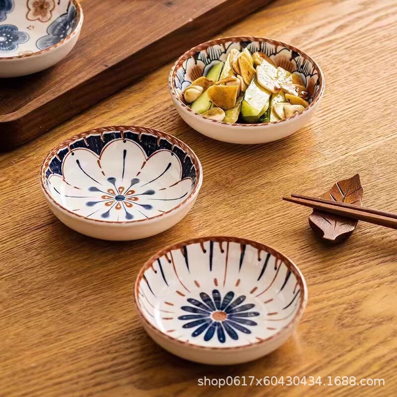 Japanese-style Internet Celebrant Household Ceramic Seasoning Dish Soy Sauce Dish Dip Dish Snack Dish Vinegar Dish Sauce Dish Restaurant Small Dish