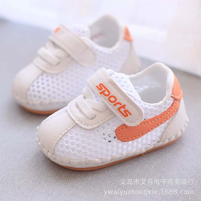 Мужские детские сандалии Лето От 0 до 1 года Детская обувь Женская Летняя обувь с дышащей сеткой на мягкой подошве Весенне-Осенняя обувь для новорожденных