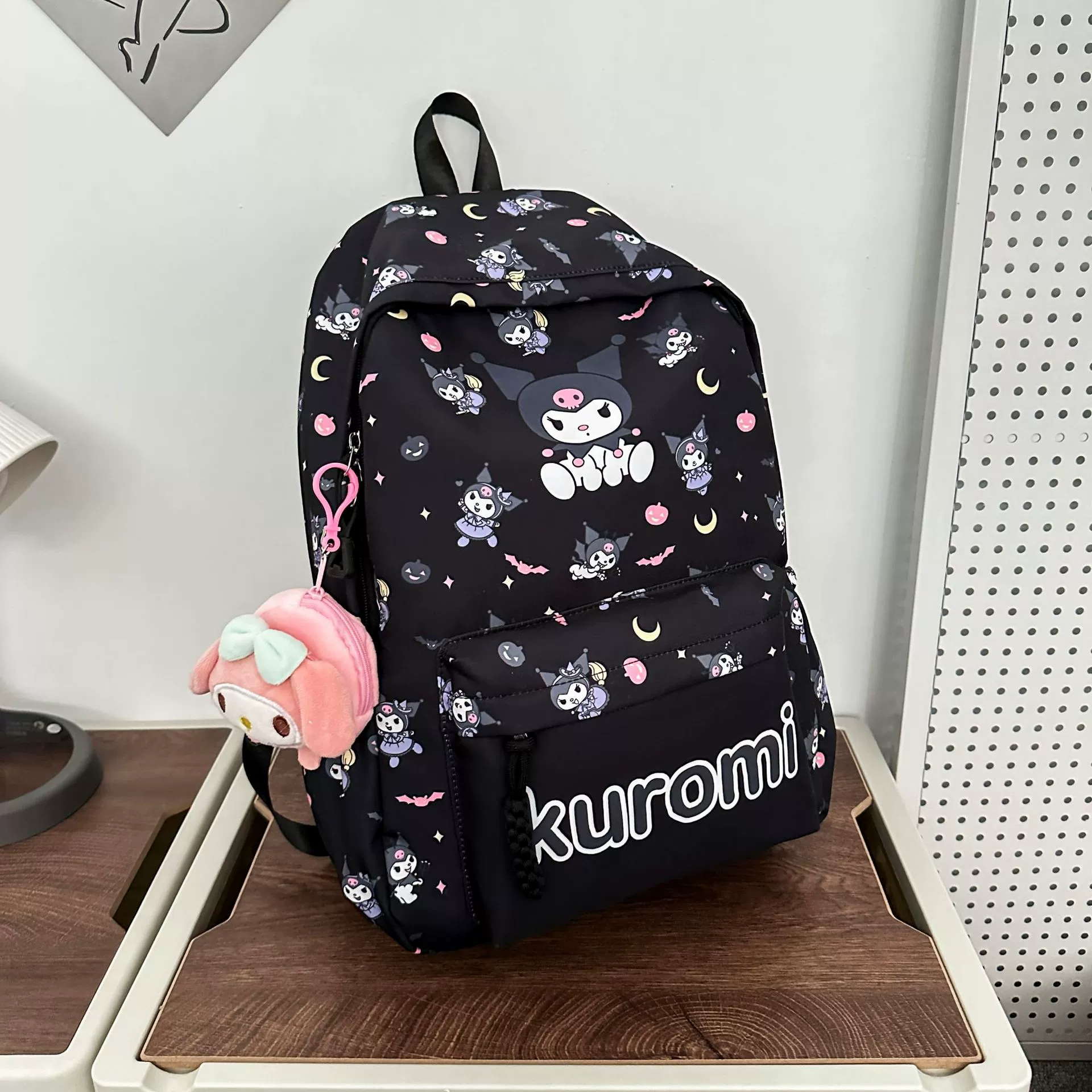 Рюкзак (Sanrio) мультяшный объёмный школьный рюкзак для подростков и школьников, с аксессуаром (опц.)
