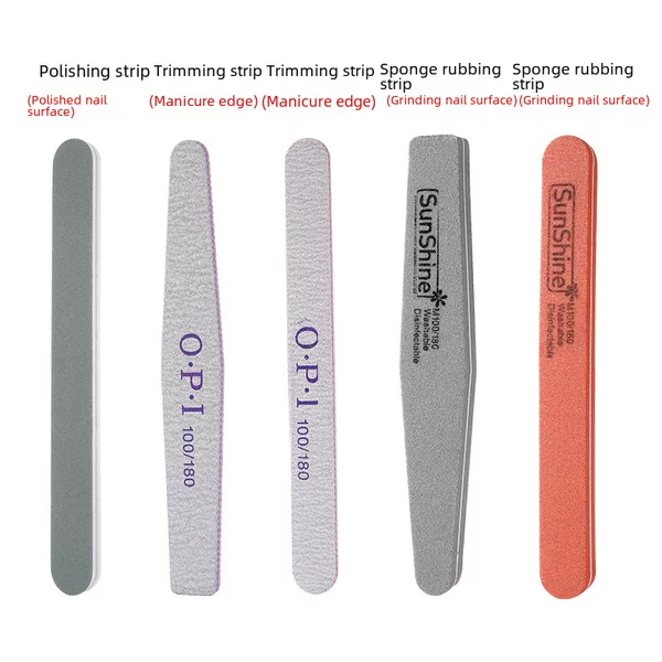 Nail sponge strip sanding strip nail trimming strip polishing strip nail surface polishing nail trimming special tool
