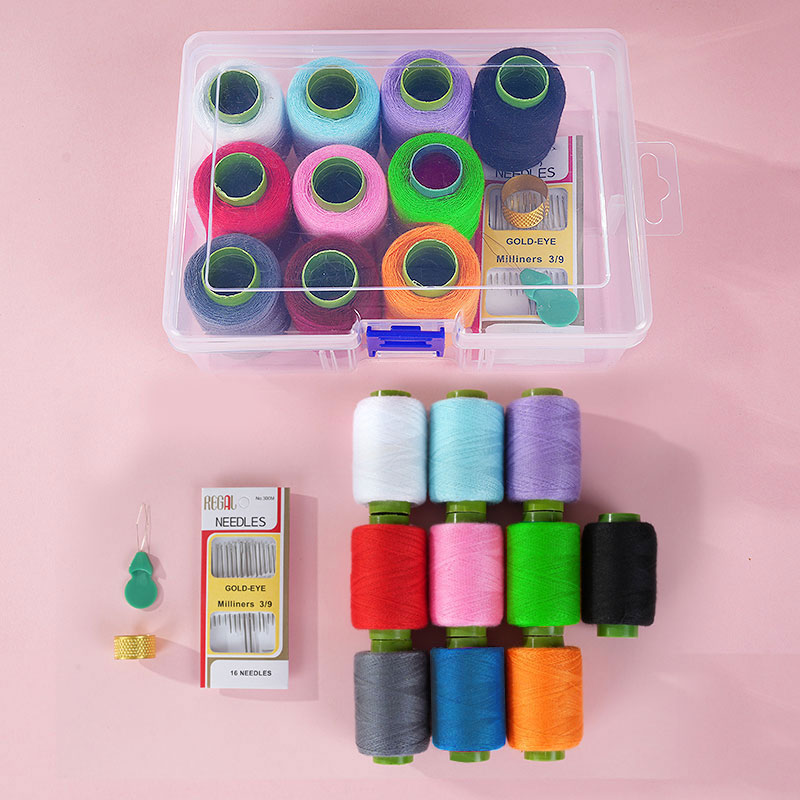 Caja de aguja doméstica de alta calidad, paquete de aguja y sutura, caja de almacenamiento de herramientas portátiles para dormitorios de estudiantes