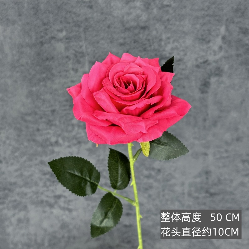 Rosas de diamante de simulación de flores para el hogar decoración de boda props de decoración de flores falsas hechas a mano transfronterizas al por mayor