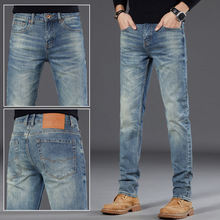 香港高端潮牌赤耳丹宁牛仔裤男修身直筒2025年秋冬季休闲百搭长裤