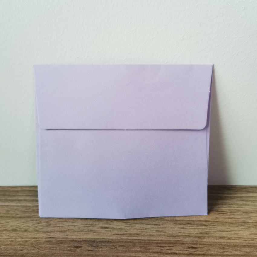 Tarjeta de felicitación de amor creativa con color blanco pequeño sobre tarjeta de mensaje mini sobre fabricante de regalos al por mayor