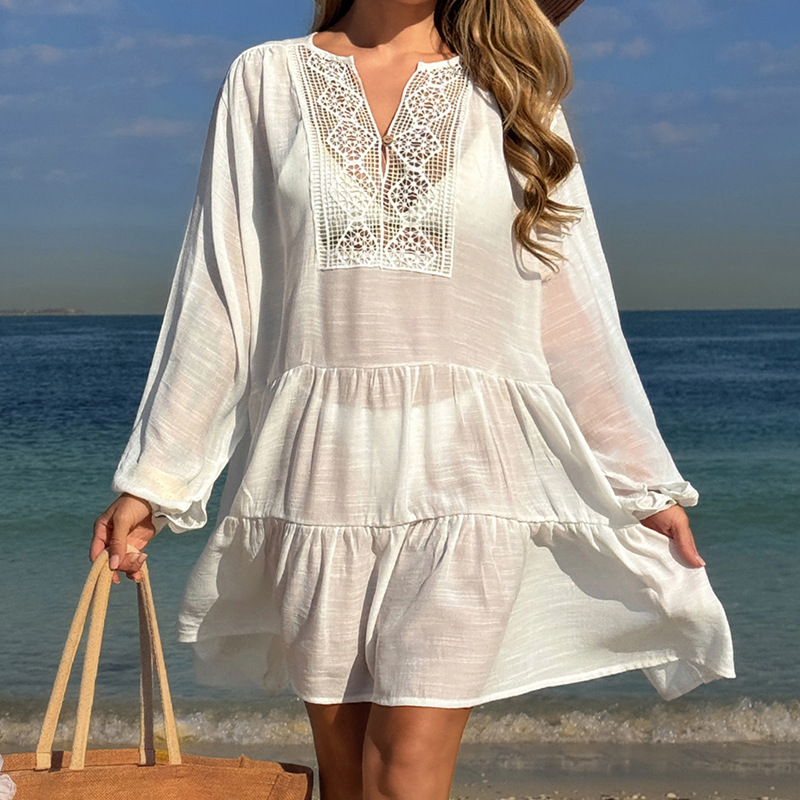 Transparente Strandtunika Für Damen Als Sonnenschutz Für Urlaub_voghion.com