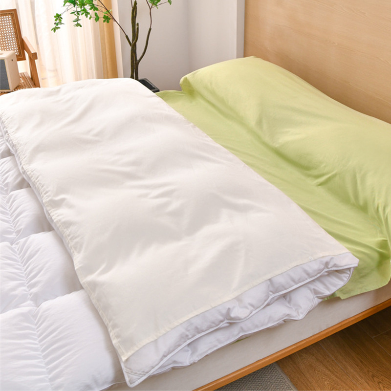 Saco de dormir sucio de hotel de algodón puro, sábana de viaje, funda de edredón, juego portátil de cuatro piezas para viajes de negocios