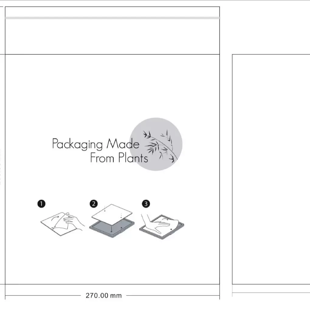 生物降解材料塑料袋规格厚度及logo免费设计图案密封胶袋工厂直供