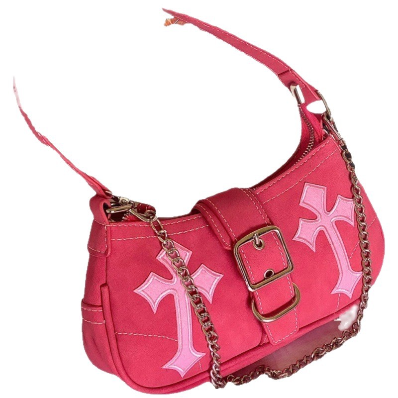 Diseño versátil de bolso de palo de hombro único bolso de mujer nuevo Y2K Sweet cool spicy Girl bolso de axila coreano nicho coreano image 5