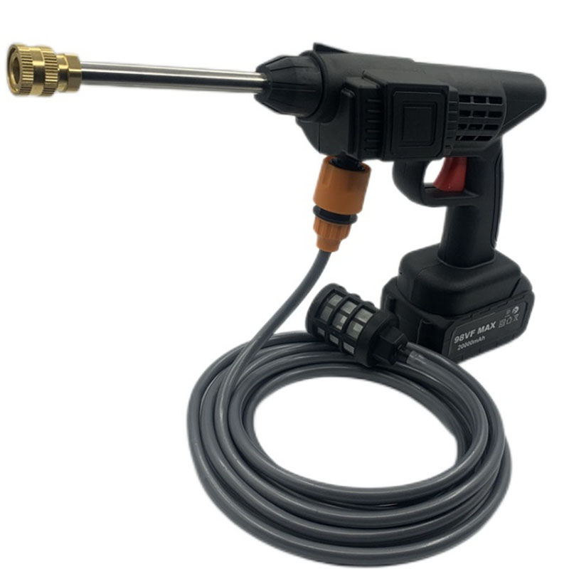 Portable Wireless High-Pressure Water Gun, Household Lithium Battery Car Washing Machine, Rechargeable High-Power Car Washing Tool, Power Tool