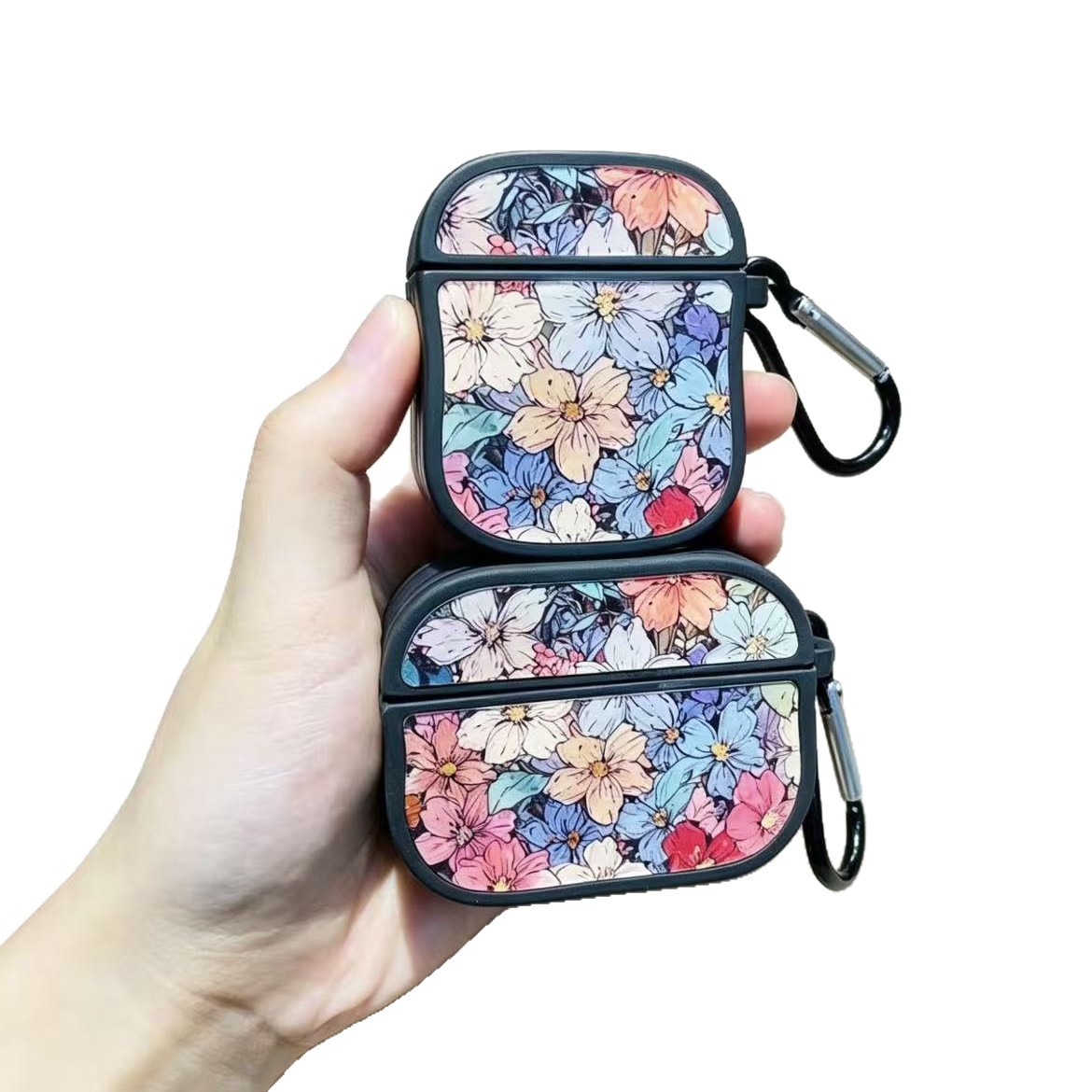 Tinta de color flor mar pequeña cintura gorda casca de auriculares para Apple Airpods pro3 casca de auriculares de alta calidad anti-rascaraduras