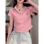 显瘦短袖辣妹polot恤