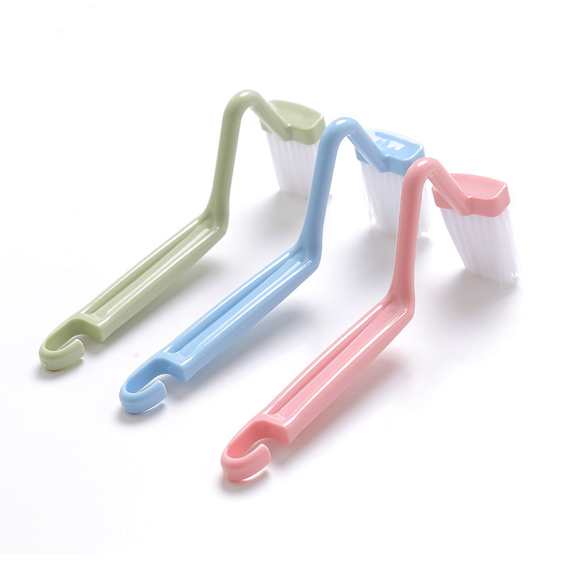 Cepillo curvo de limpieza de inodoro tipo S cepillo de inodoro para niños pequeños sin ángulo muerto cabeza pequeña cepillo de limpieza pequeño mango largo
