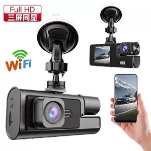 A22 3 kameralı 1080P HD, WiFi-lı avtomobil DVR videoqeydiyyatçısı
