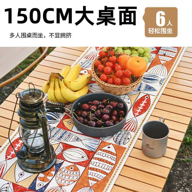 Mesa plegable al aire libre de color tronco grueso mesa portátil de huevos mesa de camping mesa y silla al aire libre para estandos grandes tablas de madera