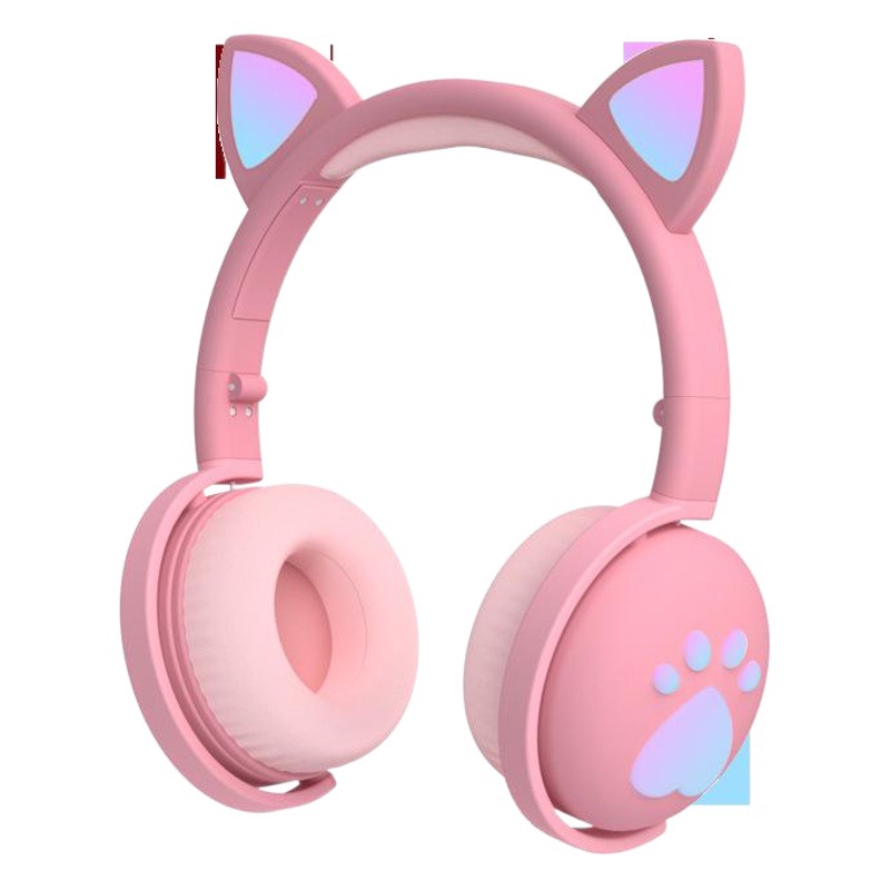 Nuevo gato lindo garra auriculares Bluetooth macaron color gato oído auriculares Bluetooth vivo llamada de voz
