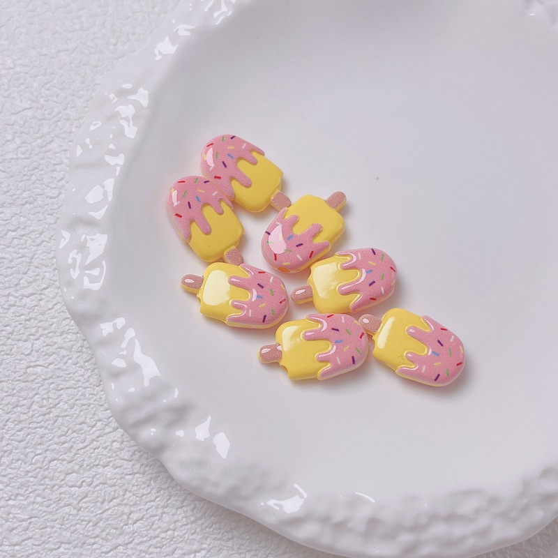 禾子家亚克力烤漆雪糕冰棒斜孔串珠DIY手机链散珠饰品配件材料|undefined