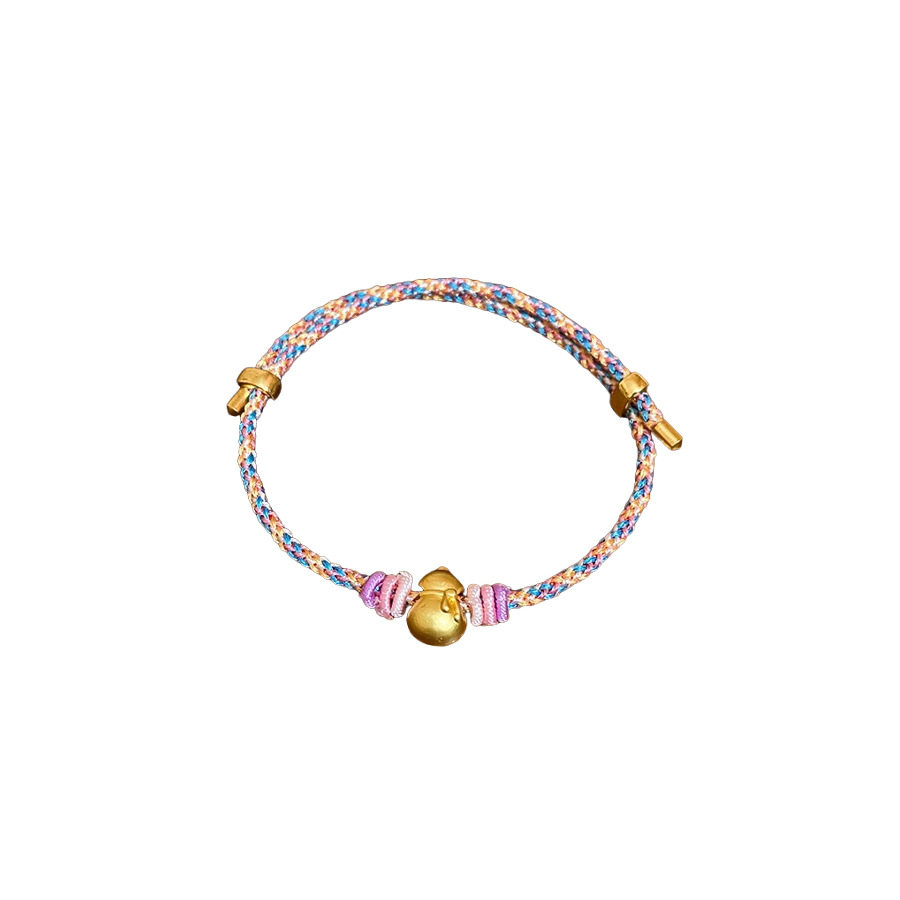 Pulsera colgante tejida a mano con calabaza de flores que gotea aceite, nueva pulsera china fresca y dulce, joyería de alta gama de nicho