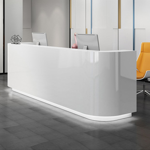 Paint Front Desk Simple Modern Reception Desk Clothing Store Fashion Paint Cashier Cashier Training Institution Cashier