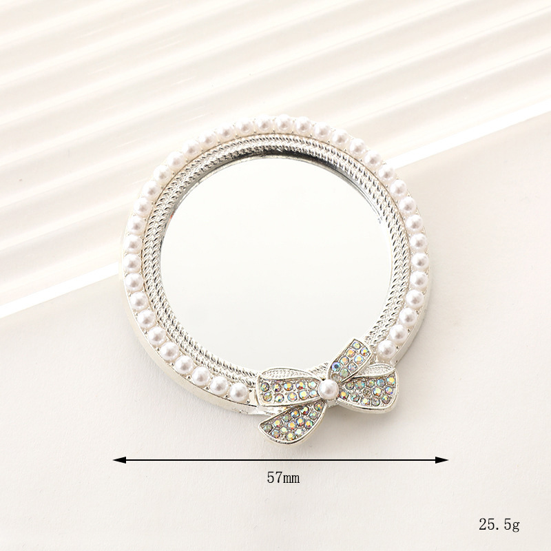 Diamante perla flor lente teléfono móvil belleza material 2022 nuevo amor espejo DIY accesorios de la joyería del teléfono móvil