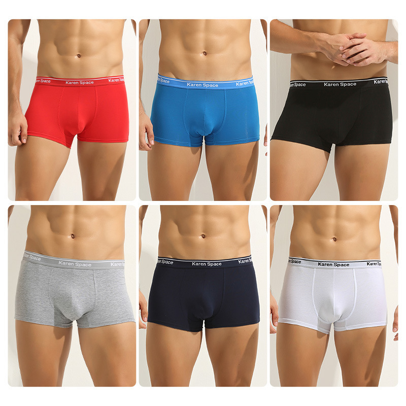 Men's Underwear Cotton Boxer Briefs European Size Boxer Briefs Wholesale Autumn and Winter Boys Boxer Briefs
