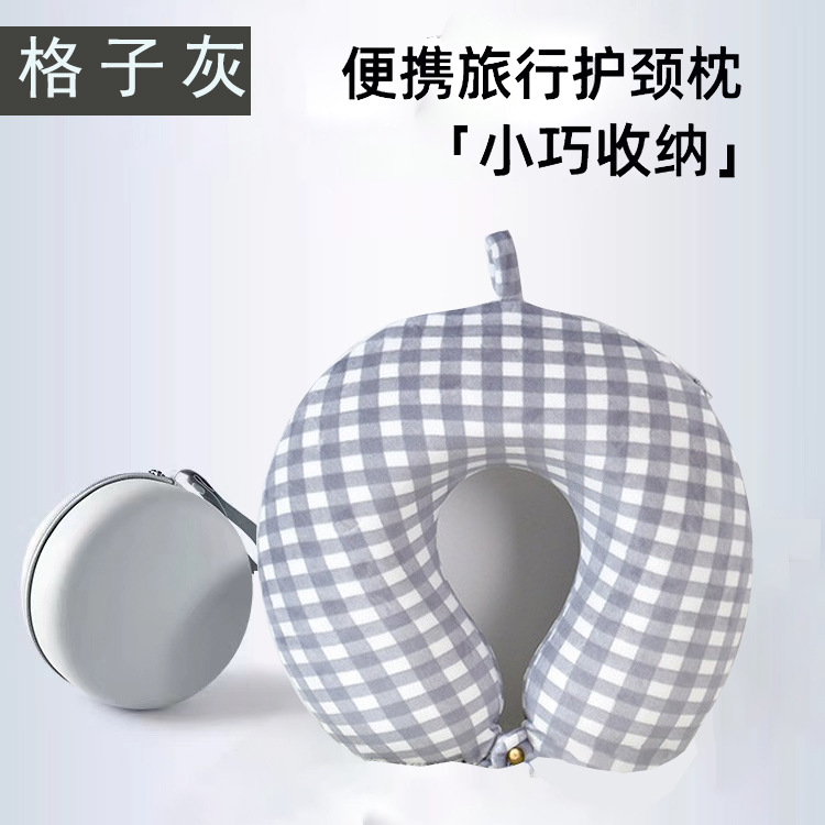 Almohada en Forma de U al por Mayor con Logotipo Personalizable, Almohada para Siesta, Almohada de Viaje para Coche, Almohada de Descanso para Avión, Almohada para Dormir de Lado