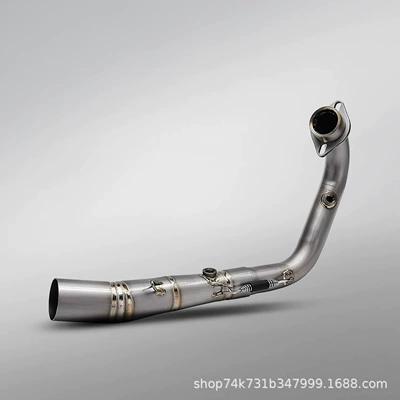 Tailpipe, Zontes 400g Dedicated – Motorcycle exhaust pipe - titanium-alloy-front-section