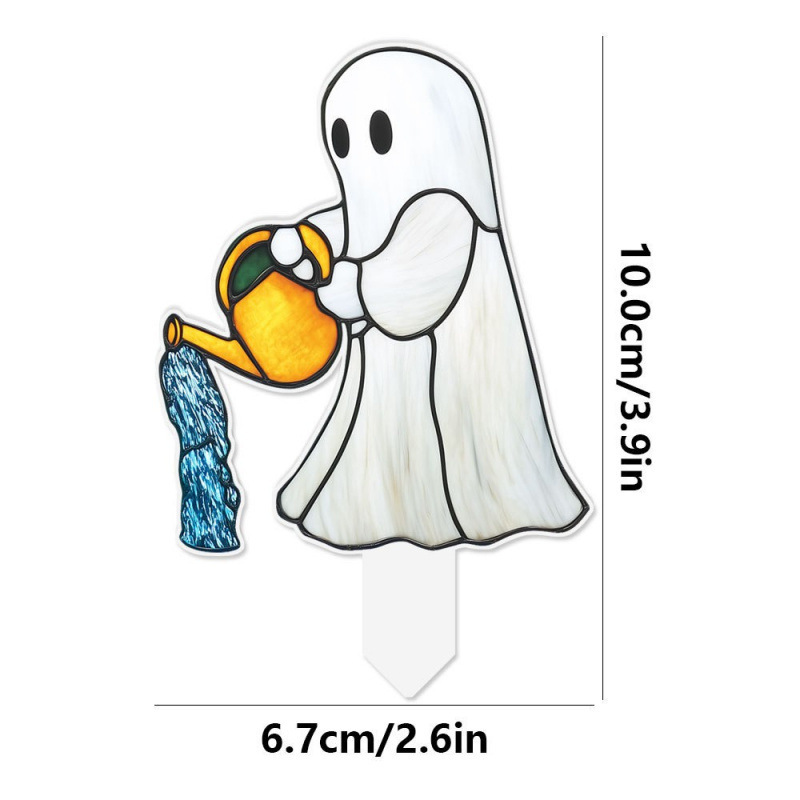 跨境新款2D亚克力盆栽花盆栽装饰插件户外草坪装饰植物摆件|undefined